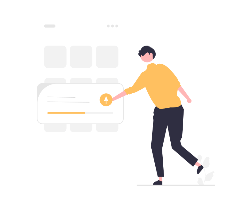illustration homme et document